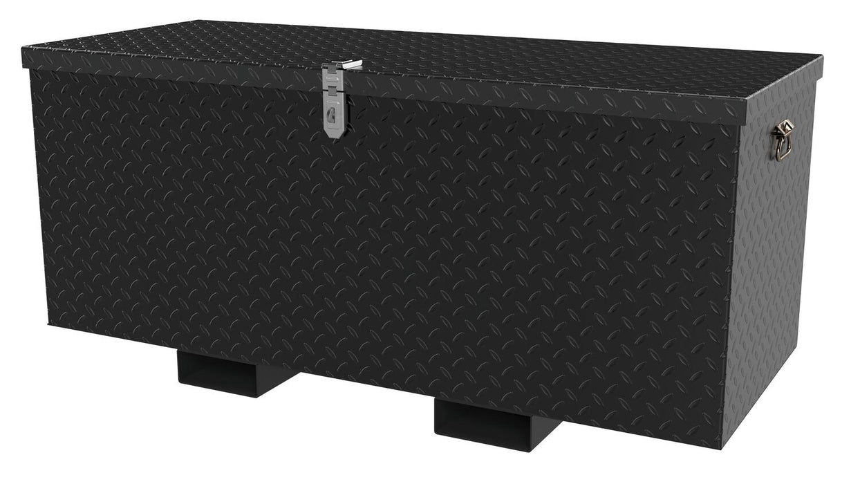 Vestil STTB-2436-F Steel Tread Plate Toolbox with Fork Pockets 24 in. x 36 in. 3,000 lb. Capacity Black