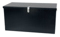 Vestil STTB-2460 Steel Tread Plate Toolbox 24 in. x 60 in. 3,000 lb. Capacity Black