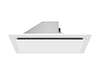 Matte white Victory Sunset ceiling range hood