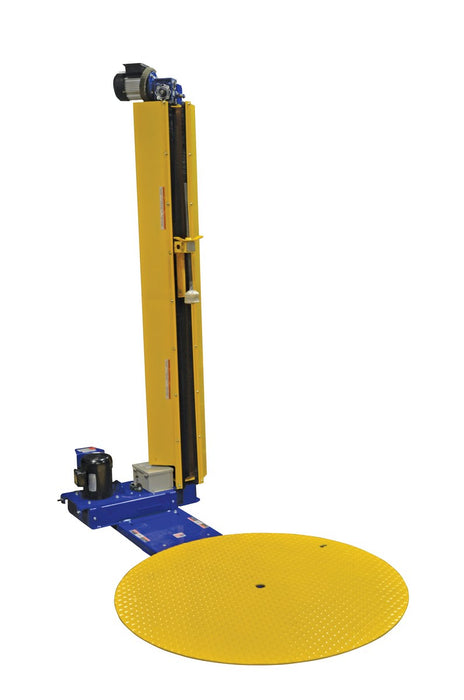 Vestil SWA-CG steel stretch wrap power mast chain guard yellow - view 2