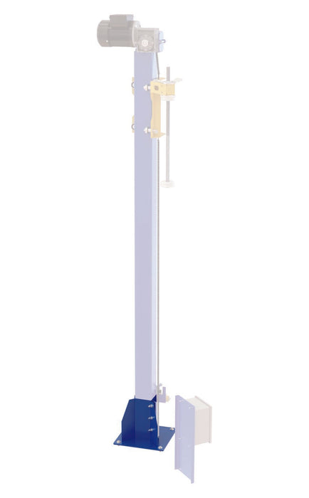 Vestil SWA-MST-FLR Steel Floor Mounting Mast Bracket For Use With SWA Models