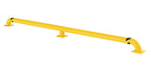 Vestil SWAC-144 Steel Wheel Alignment Curb 144 in. Length 4-1/2 in. Diameter Includes 3 Mounting Brackets Yellow
