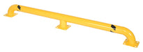 Vestil SWAC-92 Steel Wheel Alignment Curb 92 in. Length 4-1/2 in. Diameter Includes 3 Mounting Brackets Yellow