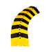 Vestil SWCP-3-YB-M ABS Plastic Sidewinder Protector 40 in. x 9-3/4 in. 260 lb. Load Capacity Black / Yellow