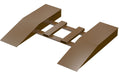 Vestil SWR-CPL-24-10-84 Steel Wheel Risers With Pick-Up Loop 84 in. x 24 in. x 10-1/4 in. 40,000 lb. Capacity Brown