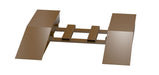 Vestil SWR-CPL-24-12-96 Steel Wheel Risers With Pick-Up Loop 96 in. x 24 in. x 12-1/4 in. 40,000 lb. Capacity Brown