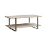 Barkman Furniture Saratoga Coffee Table - Steel Accent Base Living Room Furniture
