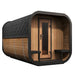 Green Vista Living SaunaLife Model CL12GCP Cube-Series Outdoor Home Sauna Suite Kit | 8 Persons - Side View