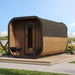 Green Vista Living SaunaLife Model CL12GCP Cube-Series Outdoor Home Sauna Suite Kit | 8 Persons - Detail View