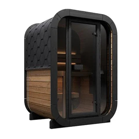 Green Vista Living SaunaLife Model CL3G Cube-Series Outdoor Home Sauna Kit | 2 Persons - Detail View