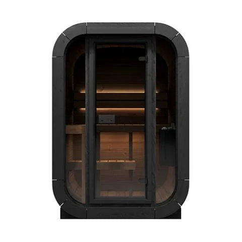 Green Vista Living SaunaLife Model CL3G Cube-Series Outdoor Home Sauna Kit | 2 Persons - Close-Up