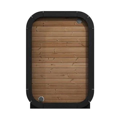 Green Vista Living SaunaLife Model CL3G Cube-Series Outdoor Home Sauna Kit | 2 Persons - Installation View