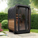 Green Vista Living SaunaLife Model CL3G Cube-Series Outdoor Home Sauna Kit | 2 Persons