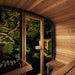 Green Vista Living SaunaLife Model CL5G Cube-Series Outdoor Sauna | 4 Persons - Installation View