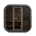 Green Vista Living SaunaLife Model CL5G Cube-Series Outdoor Sauna | 4 Persons - Detail View