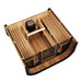 Green Vista Living SaunaLife Model CL7G Cube-Series Outdoor Sauna | 6 Persons - Close-Up