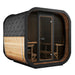 Green Vista Living SaunaLife Model CL7G Cube-Series Outdoor Sauna | 6 Persons - Side View