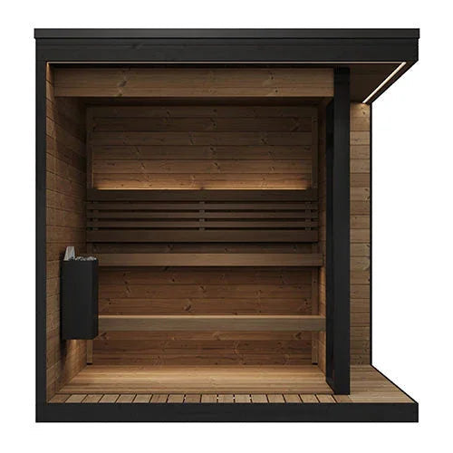 Green Vista Living SaunaLife Model GL6 Outdoor Sauna Kit | 6 Persons - Detail View