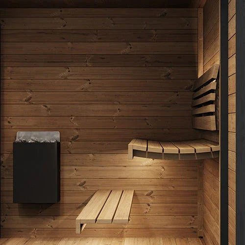 Green Vista Living SaunaLife Model GL6 Outdoor Sauna Kit | 6 Persons - Dimensions