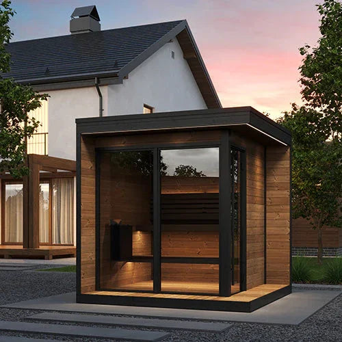 Green Vista Living SaunaLife Model GL6 Outdoor Sauna Kit | 6 Persons