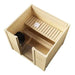 Green Vista Living SaunaLife Model G2 Outdoor Home Sauna Kit | 4 Persons - Lifestyle View