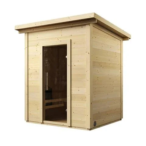 Green Vista Living SaunaLife Model G2 Outdoor Home Sauna Kit | 4 Persons