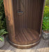 Green Vista Living SaunaLife Model R3 Barrel Shower Outdoor Living - Side View