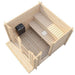 Green Vista Living SaunaLife Model G4 Outdoor Home Sauna Kit | 6 Persons - Lifestyle View