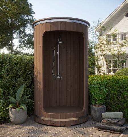 Green Vista Living SaunaLife Model R3 Barrel Shower Outdoor Living
