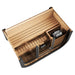 Green Vista Living SaunaLife Model CL4G Cube-Series Outdoor Sauna | 3 Persons - Lifestyle View