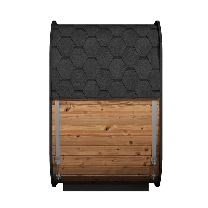 Green Vista Living SaunaLife Model CL4G Cube-Series Outdoor Sauna | 3 Persons - Close-Up