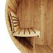 Green Vista Living SaunaLife Model E6 Barrel Sauna | 3 Persons - Close-Up