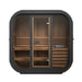 Green Vista Living SaunaLife Model CL4G Cube-Series Outdoor Sauna | 3 Persons - Detail View