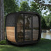 Green Vista Living SaunaLife Model CL4G Cube-Series Outdoor Sauna | 3 Persons