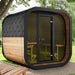 Green Vista Living SaunaLife Model CL7G Cube-Series Outdoor Sauna | 6 Persons