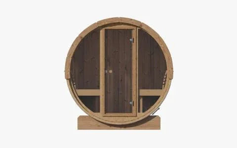 Green Vista Living SaunaLife Model E7G Barrel Sauna Glass Front | 4 Persons - Features
