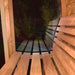 Green Vista Living SaunaLife Model E7G Barrel Sauna Glass Front | 4 Persons - Detail View