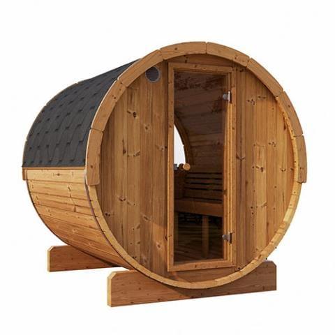 Green Vista Living SaunaLife Model E7W Barrel Sauna - Window | 4 Persons