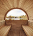 Green Vista Living SaunaLife Model E7W Barrel Sauna - Window | 4 Persons - Installation View