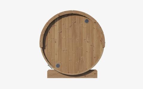 Green Vista Living SaunaLife Model E8 Sauna Barrel | 6 Persons - Installation View