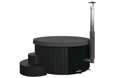 Green Vista Living SaunaLife Model S4B Wood-Fired Hot Tub - Close-Up