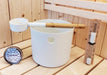 Green Vista Living SaunaLife Bucket and Ladle Package 2 Sauna Accessories - Side View