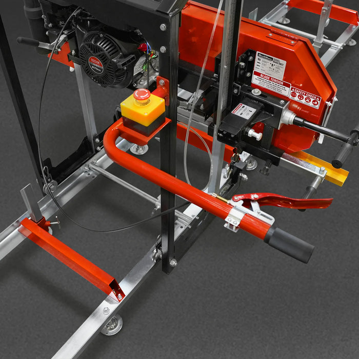 3-Point PTO Stump Grinder & 22" Portable Sawmill & Forestry Log Skidding Winch Combo,SG24 & SM22 &FW8800