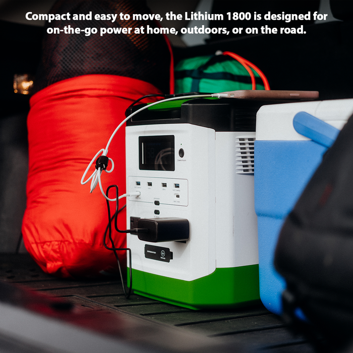 Nature's Generator High Capacity Expandable Lithium 1800 Power Station Solar Generator - View 14