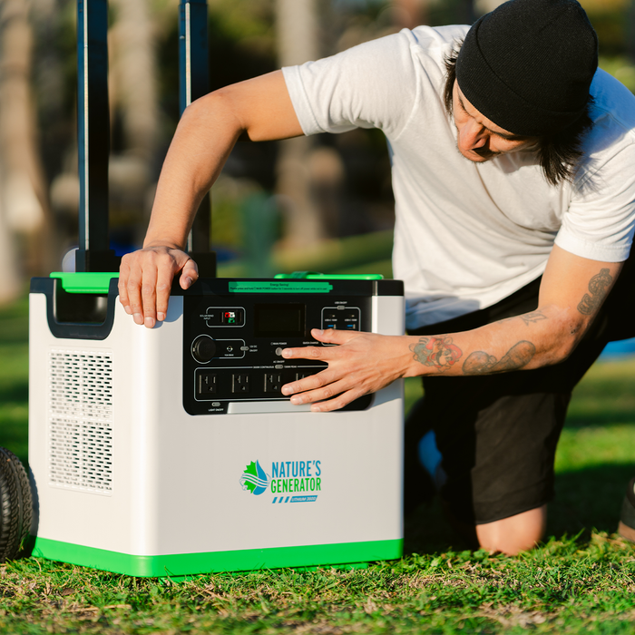 Nature's Generator Lithium 3600 Solar Generator and Transfer Switch