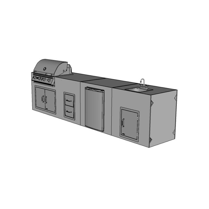 Chicago Brick Oven - DIY Schaumburg Kitchen - 12' Straight Kitchen