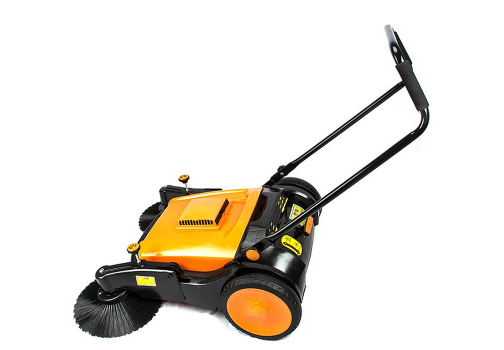 SANITMAX RT980S 38" Manual Push Powered Floor Sweeper, 38,000 sqft/h, Triple Brushes, Air filter For Dust Control - Features