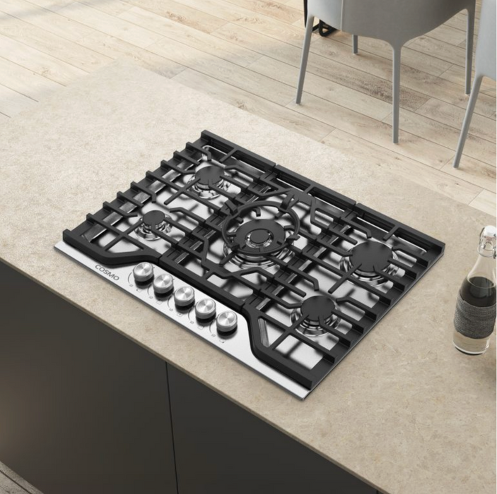Cosmo 30" Stainless Steel Drop-In Gas Cooktop COS-CTGV305SS