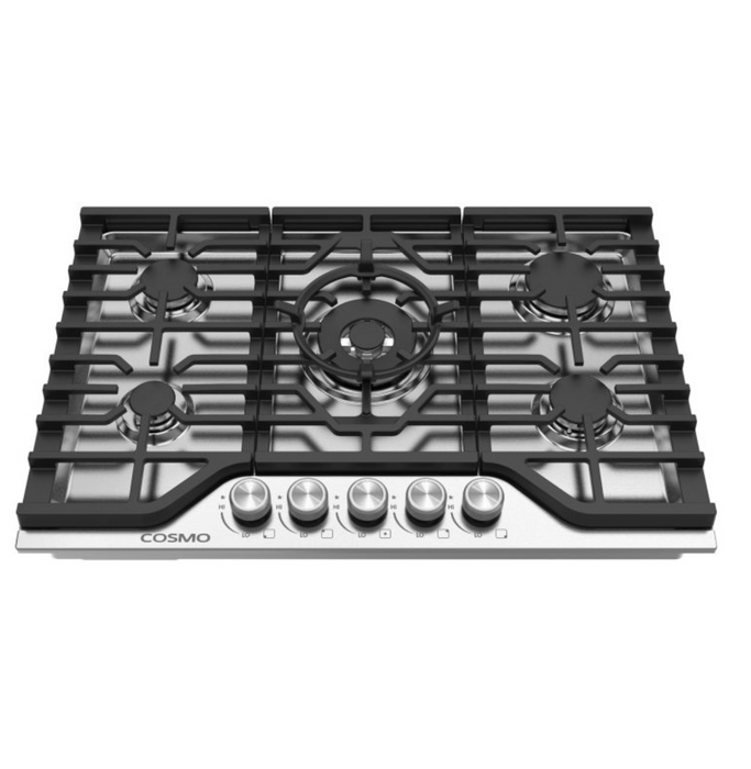 Cosmo 30" Stainless Steel Drop-In Gas Cooktop COS-CTGV305SS