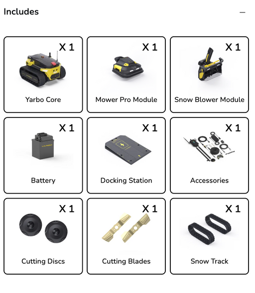 Autonomous snow blower robot clearing driveway in winter